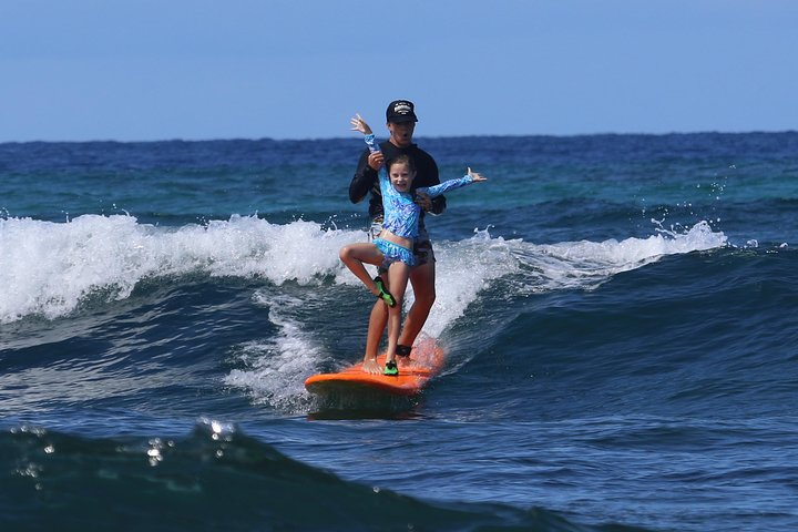 Keiki Surf lessons are our specialty 